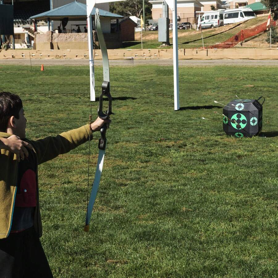 Archery Target, 15"X15" All-Side Shotting Archery Arrow Target, Outdoor Portable Archery Target With Carry Handle, Easy Arrow Removal, Great Visibility, Lightweight, Easy To Transport, Black - Black - View 1