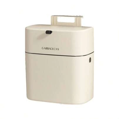 1个浴室壁挂式装饰垃圾桶，高品质，外观精美，大容量带盖，可壁挂或落地放置，适用于浴室、厨房、狭窄缝隙储物，也可用于开斋节/斋月等节日，颜色/款式随机发货