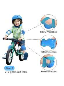 Kids Bike Helmet Adjustable Helmet For Toddler Child 2 To 9 Years Old - Blue - View 7