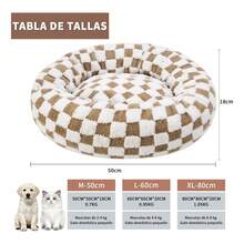 TendenciaCamas Perros Gatos Dakuly 50cm Marrón Lavable AntiestresCalidad premium - Marrón - Ver 7