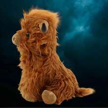 Highland Cow Stuffed Animals, Microwavable Stuffed Animals Heating Pad For Cramps & Pain, Lavender Scented Highland Cow Plush For Stress Relif, Stuffed CowGifts Plush Toys, Highland Cattie, 27cm/10.6in - màu nâu - Xem 2