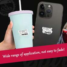 Everything Is Due To Physics Blk Car Stickers,I Believe In Holding Grudges, Sarcastic Mental Health Humor, Funny Rainbow Sticker, Funny Anxiety Sticker, Sassy And Snarky, Girly Sticker - Light Film - View 3