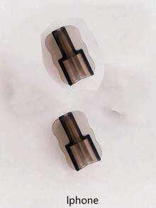 2-10 piezas Protector de cable de carga transparente negro de diseño ondulado, ligero. Funda protectora para cable de datos del teléfono con textura suave - Multicolor - Ver 11