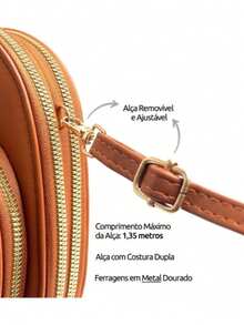 Bolsa Crossbody para mujer, Bolso pequeño multifuncional diversos compartimientos, Bolso de hombro, Bolso Cruzado de Mujer - Rosa Fucsia - Ver 2