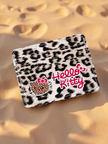 1PC Hello Kitty Leopard Print PU Card Holder Slim Wallet Multi Slot Credit Card Case With Snap Closure For Daily Carry Gift For Valentine's Day & Couple Matching For Women Money Wallet Mini Wallet Purse Wallet Small Wallet Card Wallet Cat - Multicolor - View 4