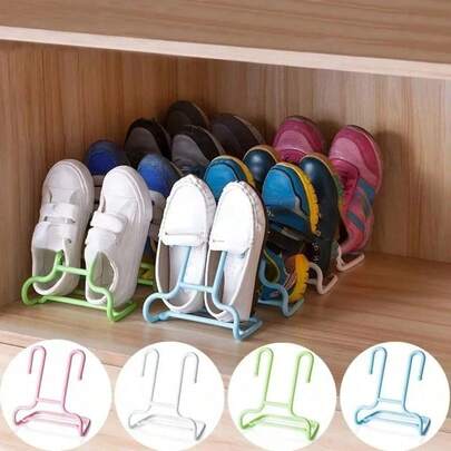 2-In-1 Vertical Shoe Rack And Shoe Stretcher, Space-Saving Shoe Rack - Portable Plastic Hanger, Suitable For Home Storage, Essential For Back To School Season, Multi-Function Balcony Shoe Rack And Shoe Drying Rack