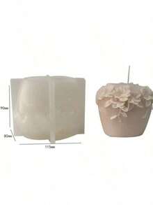 Multi-Functional Rattan Flower DIY Handmade Fragrance Plaster Silicone Mold For Home Use - White - View 3