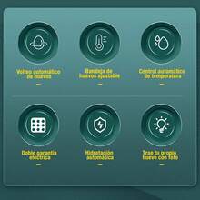 Incubadora 120 Huevos Automática Doble Energía | Hogar Crianza | Incubadora Avícola | Versátil Confiable - Multicolor - Ver 4