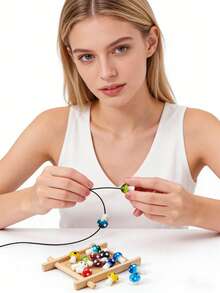 15/25/35/50/60/80/100pcs Multi-Color Mushroom Glass Beads - Colorful Marble Texture Mushroom Decorative Beads, Suitable For Jewelry Making, DIY Necklace, Bracelet, Earrings, Crafts | Vibrant Bead Design | Smooth Texture - Multicolor - View 5