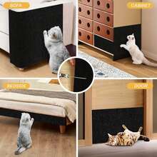 Cat Crawling Mat Can Be Cut To 200cm X 40cm, Self-Adhesive, Durable, Scratch-Resistant, Wear-Resistant, Does Not Shed, Cat Scratch Wall Sticker, An Ideal Toy For Cats - 200cmX40CM - View 4