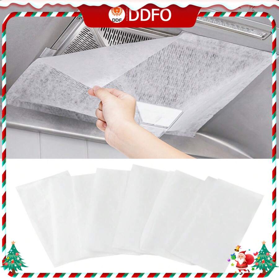 12PCS Universal Cooker Hood Filter Replacement Paper Cooker Hood Filter Paper Grease Extractor Fan Cut To Size From Ddf The Best Price - 1 - View 1