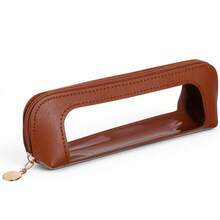 1/7件套便携式旅行化妆包，带透明窗口和拉链的化妆刷收纳袋，适合存放化妆品和护肤品，也适合健身和商务旅行，仿皮材质。 - 彩色 - 查看 13