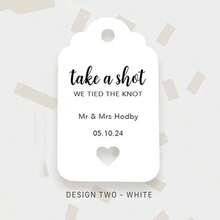 50pcs Personalized Wedding Favor Tags (Excluding Strings), Make Your Wedding Favors Unforgettable, Suitable For Favors, Place Settings, Table Decorations, Etc. - Multicolor 1 - View 8