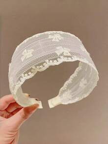 3 chiếc băng đô lưới cho nữ có nơ, chống trượt, ngọt ngào và đa năng, thích hợp để đeo hàng ngày. - Nhiều màu - Xem 6