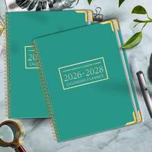 Monthly Planner 2026-2028, Hardcover 3 Year Calendar 2026-2027-2028 Calendar Book From Jan 2026 - Dec 2028, 9" X 11", Spiral Bound,Organizer For Office, Schoolsss, And Home,Lake Gre1en - EmeraldGre1en - 查看 7