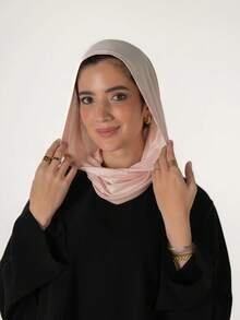 1pc Women's Instant Classic Solid Color Hijab, Pre-Sewn Turban Style Scarf With Adjustable Versatile Wearing Methods, Soft Comfortable Viscose Fabric Suitable For Daily, Sports, Yoga - Multicolor - View 4