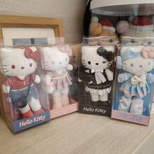 1个三丽鸥Hello Kitty可爱长腿小猫毛绒挂件，毛绒娃娃装饰品，节日礼物 - 彩色 - 查看 5