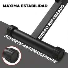 Banca de Pesas Profesional 300 kg – 3 Niveles (Plano, Inclinado, Declinado) + Soporte para Piernas – Estructura de Acero Reforzado, Ideal para Press Banca y Abdominales - Maryland - Ver 8