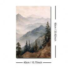 Bộ 1/2 tranh không khung phong cảnh núi rừng Sunet, thiên nhiên Bắc Âu, tranh canvas phong cảnh mộc mạc Cottagecore, tranh trang trí nhà nông thôn tối giản, phù hợp cho căn hộ, phòng khách, phòng ngủ, trang trí nhà hiện đại. - A - Xem 14