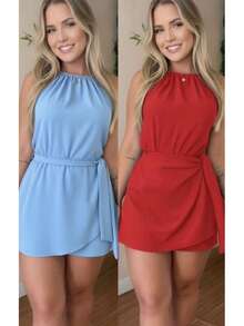 Women's Summer Fashion Jumpsuit Set - Duna - 99 - 查看 2