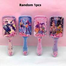 1pc K-Pop Dreamlike Girl Group Rotating Hair Brush Set - Lumi Inspired Air Cushion Massage Brush, Anti-Static Design, Creates Voluminous Hairstyle, CE Certified (Random Style) - Multicolor - View 11