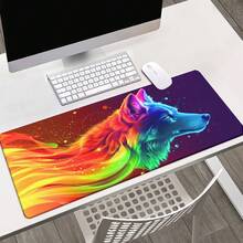 1pc Rainbow Wolf, Keyboard Gaming Accessories Mouse Mat, Office Computer PC Gamer Laptop Desk Mat, Office Mouse Pad-Adult Novelty Gifts - Như hình minh họa. - Xem 5