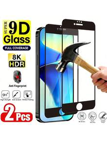 2pcs - Ultra-Clear Tempered Glass Screen Protector, Compatible With IPhone 17 Pro Max/17/16 Pro Max/16 Pro/16 Plus/16E/16/15 Pro Max/14 Pro/13/12 Mini/11/Xs Max/XR Series. High Quality, Full Coverage, Anti-Fingerprint, Anti-Drop, Anti-Scratch, 9H+ Hardness, Compatible With Phone Cases. - Clear - View 35