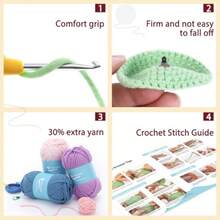 CrochetBox - Kit de ganchillo para principiantes vaca y búho de las tierras altas aprenden a ganchillo animales de peluche regalo para adultos y adolescentes juego de tejer con gancho de hilo - 2 piezas de vaca y vaca café Highland - Ver 5