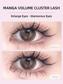 6排免胶自然款假睫毛，72簇单根睫毛，柔软下睫毛，可DIY个性化打造 - C - 查看 3