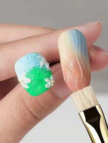 1支水晶多功能美甲纹理刷，美甲勾线刷，点钻笔，专业美甲沙龙美甲工具 - 彩色 - 查看 2