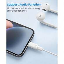 Bộ chuyển đổi nhanh MoKo cho micro mini USB C sang Lightning, bộ chuyển đổi âm thanh Lightning sang USB C tương thích với iPhone 14/13/12/11/Bộ thu micro không dây, hỗ trợ sạc, truyền dữ liệu, tai nghe, quà tặng mùa xuân, sinh nhật, kỷ niệm, tiệc tùng. - Cáp Lightning sang Type-C 3.1 OTG/2PC - Xem 5