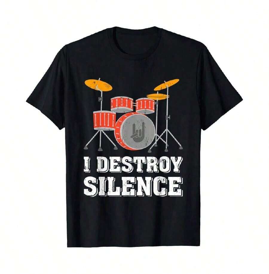 Vintage Deathcore Rock Band T ShirtSigns Of The Swarm Graphic Print Short Sleeve Fashion Casual Streetwear Men EU Size T Shirt - 黑色2 - 查看 1