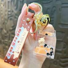 2026新款可爱卡通小熊奶茶杯钥匙扣 - 完美礼物 - 生日礼物 - 理想礼物 - 惊喜礼物 - 节日礼物 - 情侣礼物 - 万圣节礼物 - 圣诞礼物 - 游戏爱好者精致礼物 - 礼品 - 彩色 - 查看 10