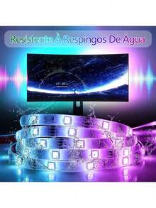 SMART RGB LED Strip Light 5 Meters/3 Meters, Color Control, 44 Keys, USB Input - 5 metros - Ver 8