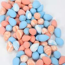 10/30/50/100pcs Ultimate Versatile Mini Makeup Sponges, Full Face Makeup Blending Cosmetic Sponges, Suitable For Foundation, Powder, Concealer, Blush, Soft And Easy To Apply, Ideal Makeup Tools - Multicolor - View 4