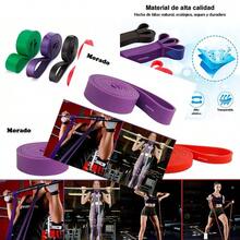 Set De 4 Ligas de Resistencia Elásticas para Crossfit Y Ejercicio Bandas De Entrenamiento De Alta Calidad para Mejorar Tu Fuerza Y Flexibilidad-020 - Multicolor - Ver 2