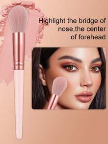 23PCS Makeup Tools Set Including:20PCS Makeup Brush Set+1pc Flannelette Bag+2PCS Makeup Sponges - Multicolor - View 5