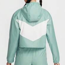 Nike 女士 AS W NSW NK WR WVN LTWT HDED 夹克，梭织连帽外套 HJ1183-017 - 黑色 - 查看 2