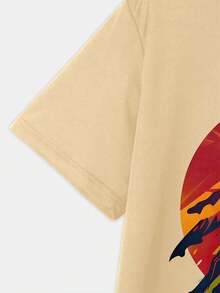Men's Reggae-Inspired T-Shirt With Vibrant Dreadlock Character Print, Breathable, Regular Fit For Casual Summer Wear And Weekend Outings, Weekend Shirt | Casual Style | Machine Washable - 彩色 - 查看 3