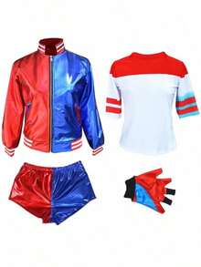 Cosplay Clothing - Four-piece Set (jacket + T-shirt + Shorts + Gloves) - View 3