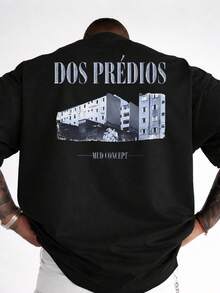 DOS PREDIOS VEIGH Unisex T-Shirt 100% Cotton Streetwear New Release Shipping Various Colors!! - màu đen - Xem 2