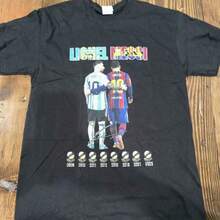 Super Value Hot  T-Shirt Full Size S-5XLLionels Messis World Cup Adult Medium T-Shirt - Black. Suitable As A Gift For Fans HR001 - 黑色 - 查看 6