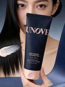 320ml/10.82 Fl Oz Unove Deep Repair Hair Mask, Enriched With Protein And Nourishing Ingredients, Deeply Fills Damaged Hair, Improves Dryness, Split Ends And Breakage, Enhances Elasticity And Shine, Leaves Hair Soft And Smooth. It Has A Fresh And Long-Lasting Floral Scent. Suitable For Holidays, Parties, Travel, Outdoor Activities, And Also Makes A Great Valentine's Day Gift, Perfect For Spring Personal Care. - Mặt nạ tóc Woody - Xem 1