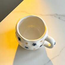 陶瓷杯 咖啡杯 水杯 马克杯 茶杯 杯子 陶瓷花卉图案 情侣杯 家用 牛奶杯 纯白骨瓷 - 茶杯 - 查看 4