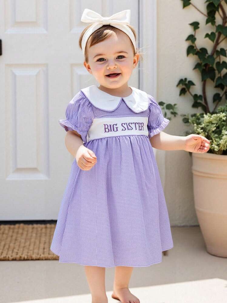 big sister little sister dresses Pink Smocked Dress A perfect choice for your little girls arrival Girls Smocked Dress - Big