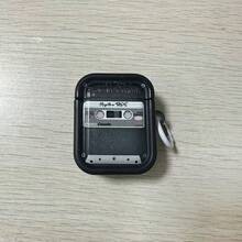 Retro Cassette Tape Design Protective Case Compatible With Apple Bluetooth Wireless Earphones, Anti-Scratch And Drop Protection Cover - Transparent Blue - View 6