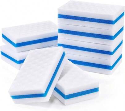 Outus 8 Pack Boat Erasers For Cleaning Magic Scuff Sponge Boating Erasers Accessories Gifts Hull Cleaner Vinyl Seat Cleaner All Purpose Scrubber Kitchen Bathroom Shower Oven Cleaning Supplies