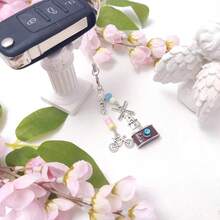 Y2K Cute Phone Charms Set - Aesthetic Cherry,Flower, Butterfly & Star Cell Phone Straps, Kawaii PhoneAccessories For Bag Keychain, , Camera Decor - 布朗相機 - 查看 6