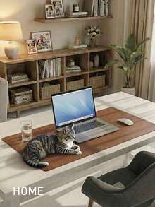 Tấm lót bàn bằng da, tấm lót chuột, tấm lót bàn làm việc, tấm lót bàn bằng da PU chống trượt, tấm lót bàn laptop, bảng viết chống nước phù hợp cho văn phòng và nhà (Màu nâu) - Nhiều màu - Xem 2