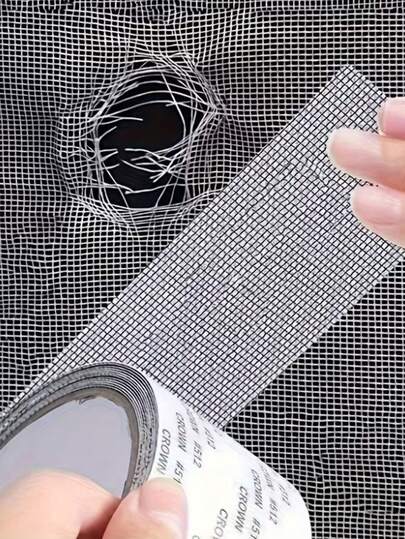 Window Screen Repair Tape, Self-Adhesive Mesh Tape, Insect And Mosquito Net, Strong Self-Adhesive Window Screen Repair Tape For Hole Repair, Window Screen Repair Patch, Covering Holes And Tearing Insect And Mosquito Nets, Are The Choices For Repairing Screen Windows And Essential Household Items
